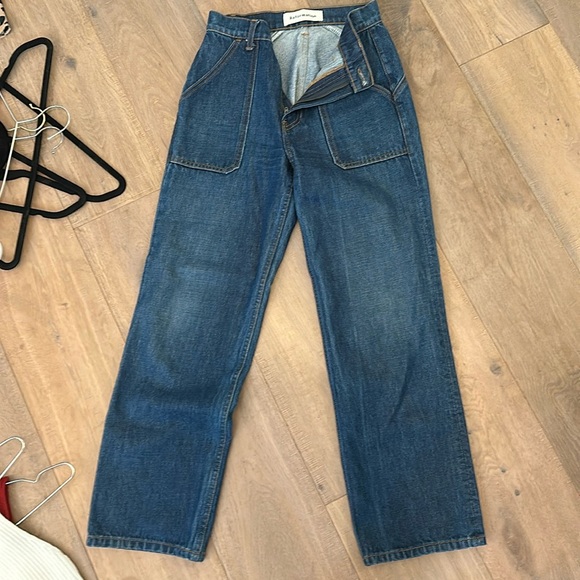 Reformation dark wash wide leg jeans - Picture 2 of 4